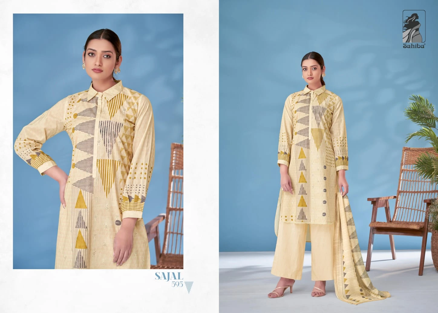 Sahiba Sajal Pure Cotton Wholesale Fancy Salwar Suit Catalog — Wholesale Salwar Suits, MPA wholesale from Surat - Gallery Image 4